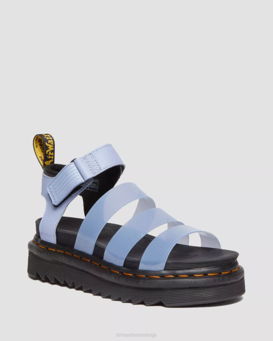 Dr. Martens apavi sievietes zen zilā pisa blaire jelly glitter strap sandales LHJP353