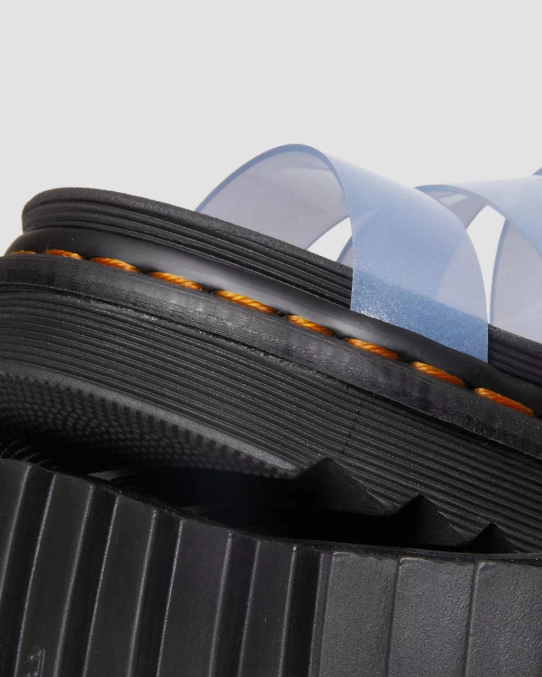 Dr. Martens apavi sievietes zen zilā pisa blaire jelly glitter strap sandales LHJP353