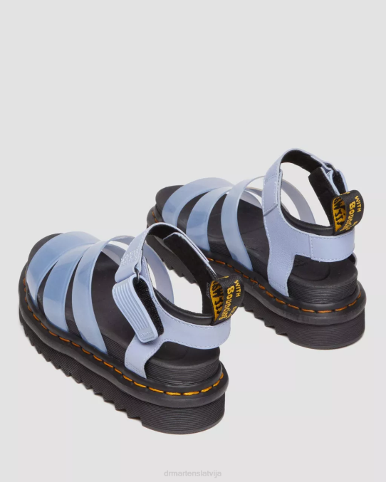 Dr. Martens apavi sievietes zen zilā pisa blaire jelly glitter strap sandales LHJP353
