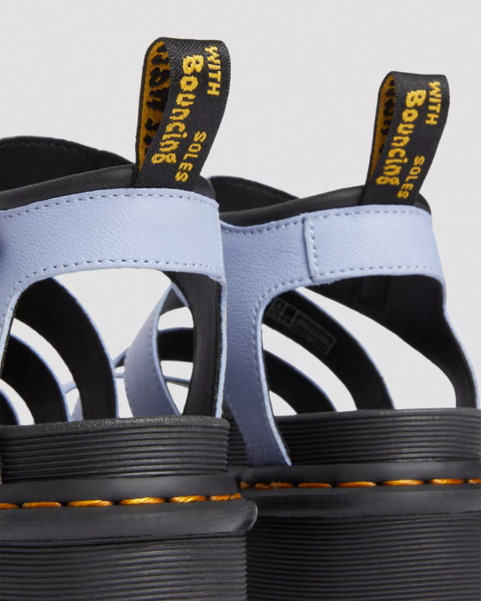 Dr. Martens apavi sievietes zen zilā pisa blaire pisa ādas platformas siksnu sandales LHJP265