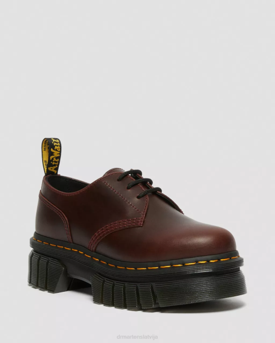 Dr. Martens apavi sievietes brūns brendo audrick brando ādas platformas kurpes LHJP236