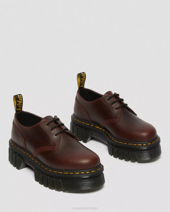 Dr. Martens apavi sievietes brūns brendo audrick brando ādas platformas kurpes LHJP236