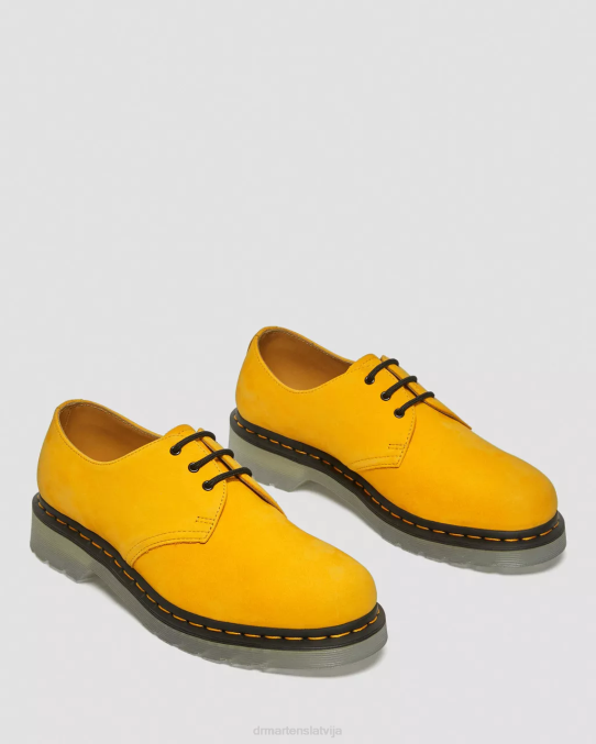 Dr. Martens apavi sievietes dzeltens buttersoft wp 1461 iced ii buttersoft ādas oksfordas apavi LHJP328