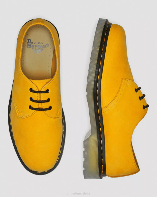 Dr. Martens apavi sievietes dzeltens buttersoft wp 1461 iced ii buttersoft ādas oksfordas apavi LHJP328