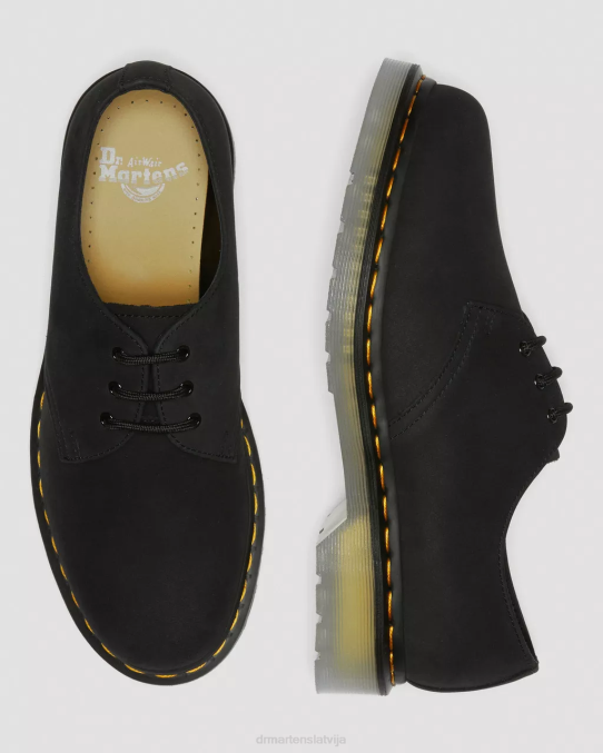 Dr. Martens apavi sievietes melnais buttersoft wp 1461 iced ii buttersoft ādas oksfordas apavi LHJP327