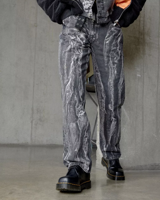 Dr. Martens apavi sievietes melni pulēti gludi 1461 bex kvadrātveida purngala ādas oksfordas kurpes LHJP238