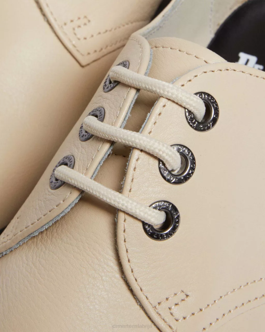 Dr. Martens apavi sievietes pergamenta bēša pisa 1461 ii pisa ādas platformas kurpes LHJP303