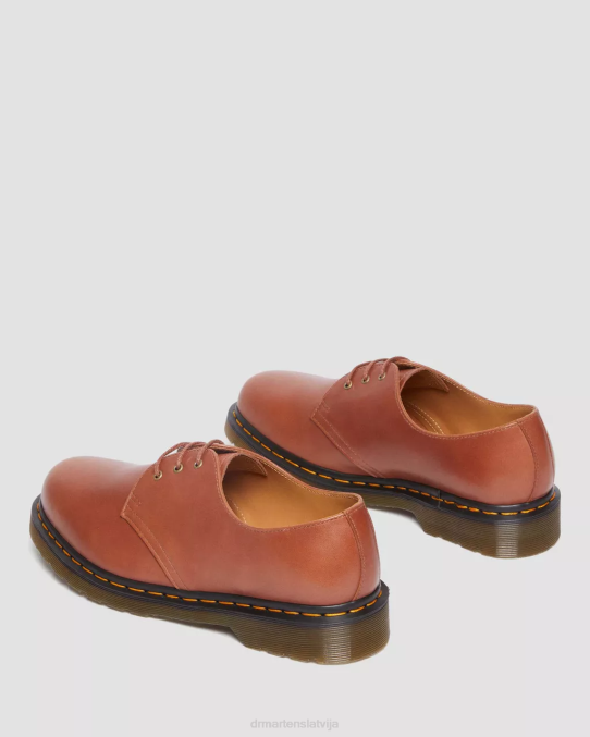 Dr. Martens apavi sievietes seglu tan carrara 1461 Carrara ādas oksfordas kurpes LHJP294
