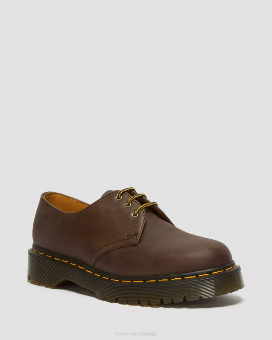 Dr. Martens apavi sievietes tumši brūns trakais zirgs 1461 bex crazy zirga ādas oksfordas kurpes LHJP224