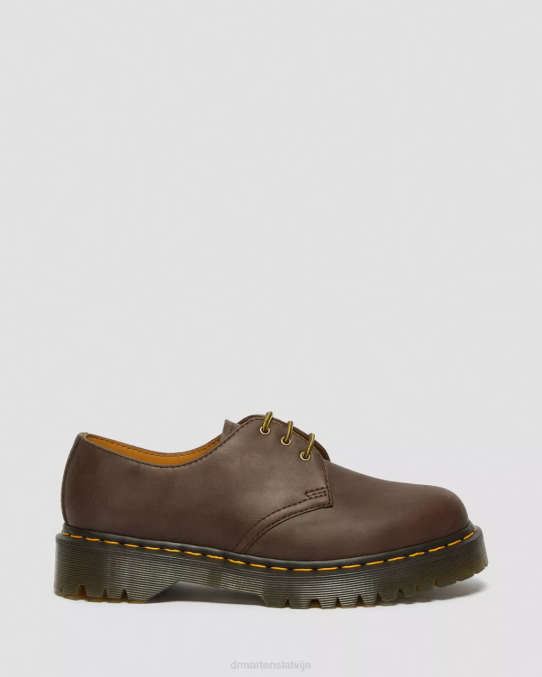 Dr. Martens apavi sievietes tumši brūns trakais zirgs 1461 bex crazy zirga ādas oksfordas kurpes LHJP224