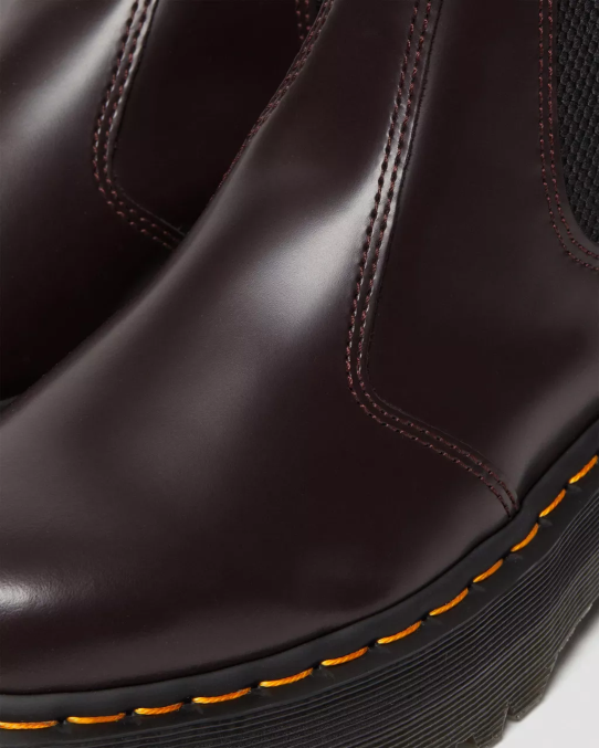 Dr. Martens apavi sievietes bordo pulēta gluda 2976 pulēti gludas platformas chelsea zābaki LHJP103