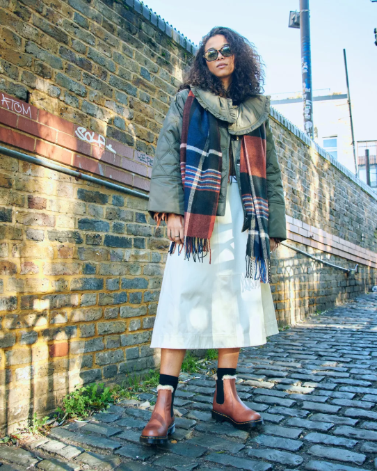 Dr. Martens apavi sievietes iedeguma kalējs 2976 leonore mākslīgās kažokādas oderi Chelsea zābaki LHJP26