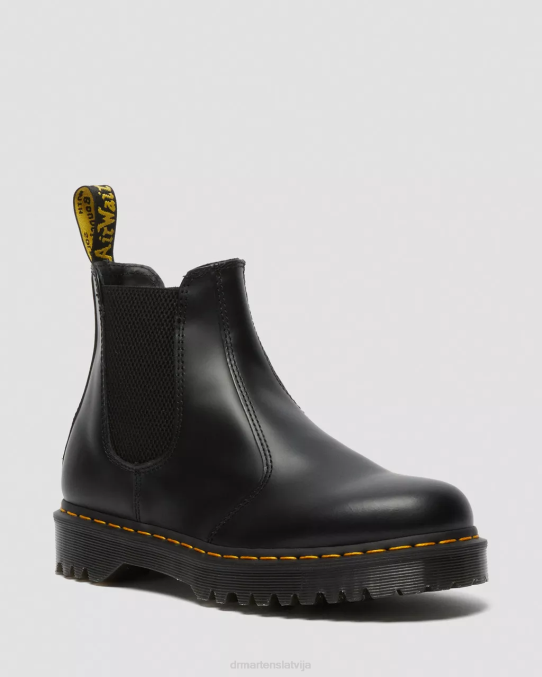 Dr. Martens apavi sievietes melna gluda 2976 bex gludas ādas Chelsea zābaki LHJP30