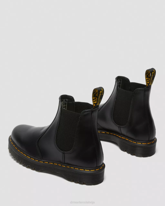 Dr. Martens apavi sievietes melna gluda 2976 bex gludas ādas Chelsea zābaki LHJP30