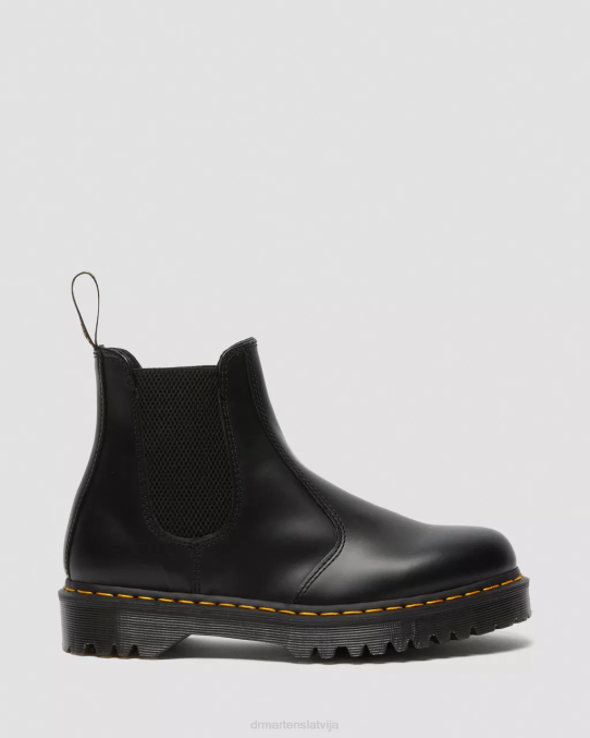 Dr. Martens apavi sievietes melna gluda 2976 bex gludas ādas Chelsea zābaki LHJP30