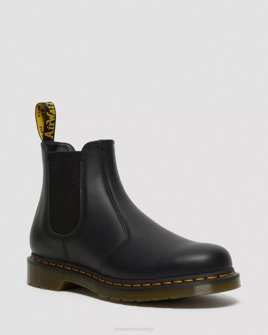 Dr. Martens apavi sievietes melna nappa 2976 nappa ādas chelsea zābaki LHJP39