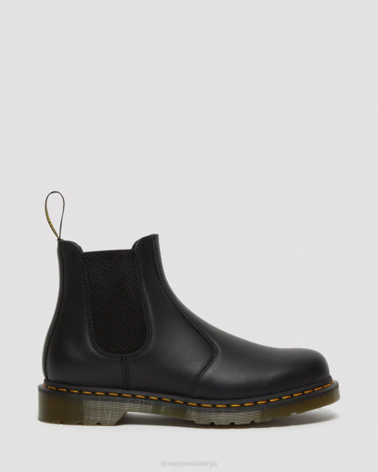 Dr. Martens apavi sievietes melna nappa 2976 nappa ādas chelsea zābaki LHJP39