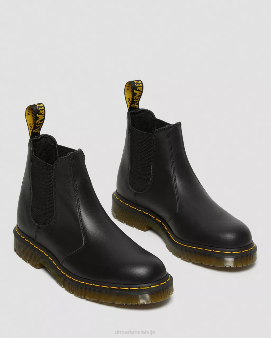 Dr. Martens apavi sievietes melna rūpnieciskā pilngraudu 2976 neslīdoši ādas Chelsea zābaki LHJP385