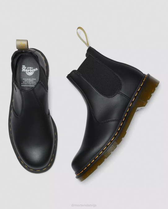 Dr. Martens apavi sievietes melnais felikss noberzt vegāniski 2976. gada felix chelsea zābaki LHJP7