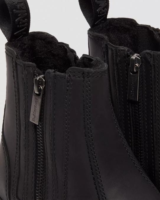 Dr. Martens apavi sievietes melnais sniega tīrītājs 2976 dm ziemas rāvējslēdzēja Chelsea zābaki LHJP164