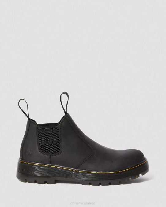 Dr. Martens apavi sievietes melns savienojums hardie connection ādas chelsea darba zābaki LHJP203
