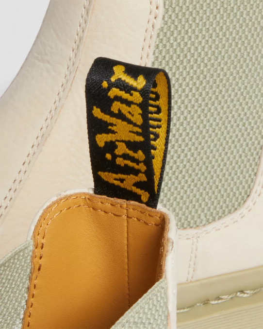 Dr. Martens apavi sievietes pergamenta bēšs slīpēts nubuks wp 2976 mono frēzēta nubuka ādas Chelsea zābaki LHJP119