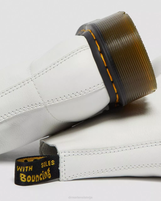 Dr. Martens apavi sievietes baltā Virdžīnija 1460 pascal virginia ādas zābaki LHJP68