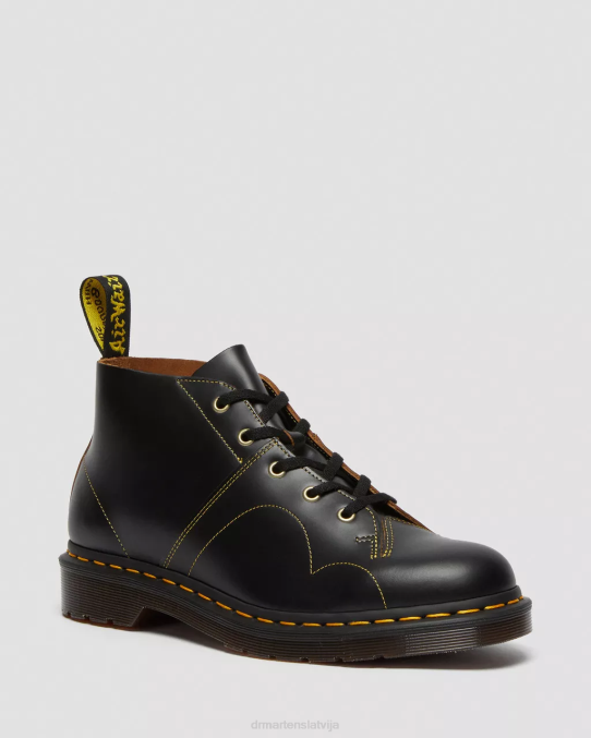 Dr. Martens apavi sievietes melna vintage gluda baznīcas vintage pērtiķu zābaki LHJP44