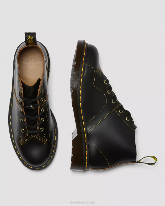 Dr. Martens apavi sievietes melna vintage gluda baznīcas vintage pērtiķu zābaki LHJP44