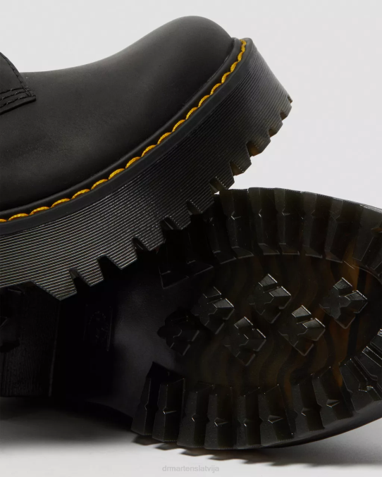 Dr. Martens apavi sievietes melni noslīpēts Vaiomings shriver hi Vajomingas ādas papēžu zābaki LHJP40