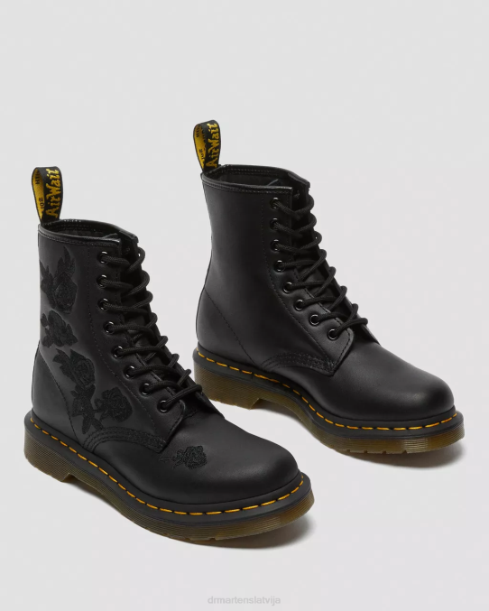 Dr. Martens apavi sievietes melns mīksts t 1460 vonda monoziedu zābaki LHJP72