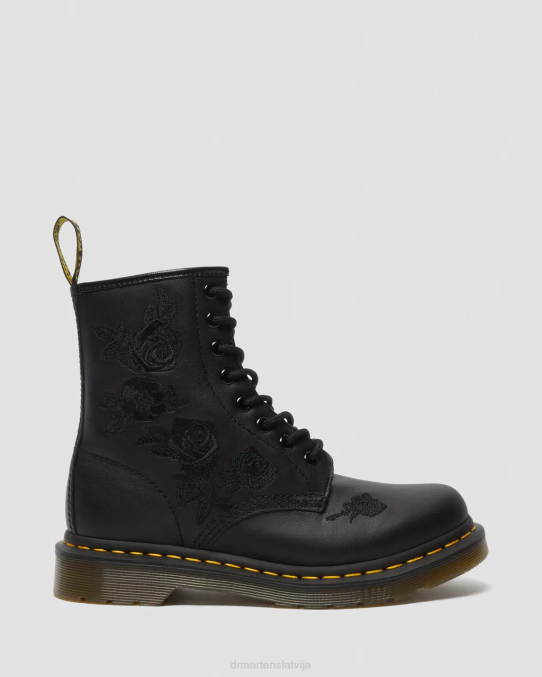Dr. Martens apavi sievietes melns mīksts t 1460 vonda monoziedu zābaki LHJP72