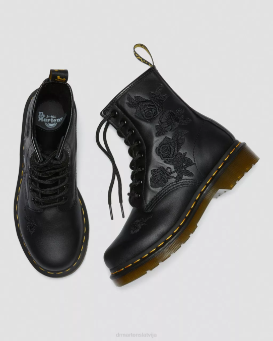 Dr. Martens apavi sievietes melns mīksts t 1460 vonda monoziedu zābaki LHJP72