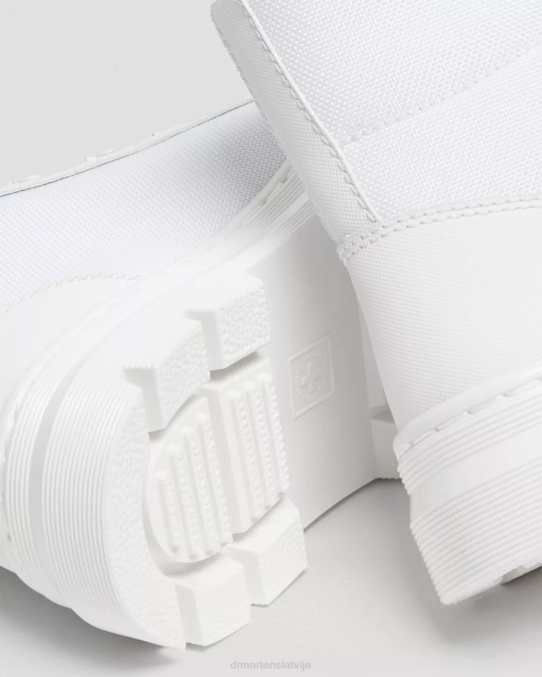 Dr. Martens apavi sievietes balts ajax un īpaši izturīgs polimērs ķemmes poli ikdienas zābaki LHJP84