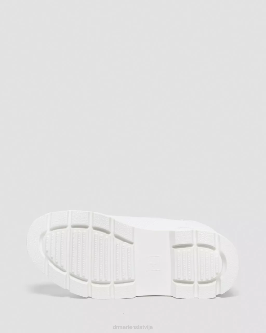 Dr. Martens apavi sievietes balts ajax un īpaši izturīgs polimērs ķemmes poli ikdienas zābaki LHJP84