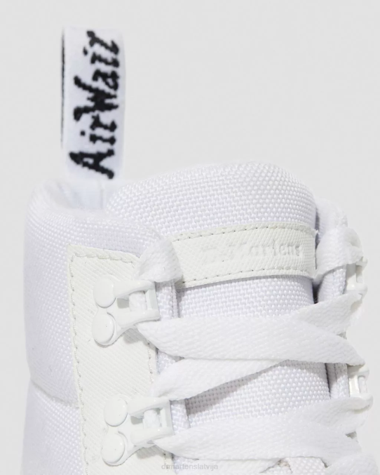 Dr. Martens apavi sievietes balts ajax un īpaši izturīgs polimērs ķemmes poli ikdienas zābaki LHJP84