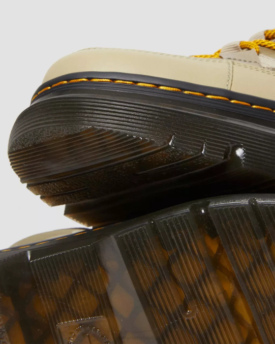 Dr. Martens apavi sievietes gaiši olīvu ciklons neilons un lapstone Boury neilona un ādas ikdienas zābaki LHJP161