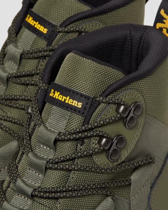 Dr. Martens apavi sievietes haki zaļš ajax & īpaši izturīgs un hidro Boury ādas ikdienas zābaki LHJP81