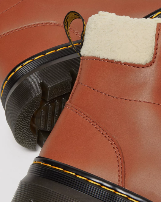 Dr. Martens apavi sievietes iedeguma eļļa pilngraudaina ķemmēt mākslīgās kažokādas oderi ikdienas zābaki LHJP113