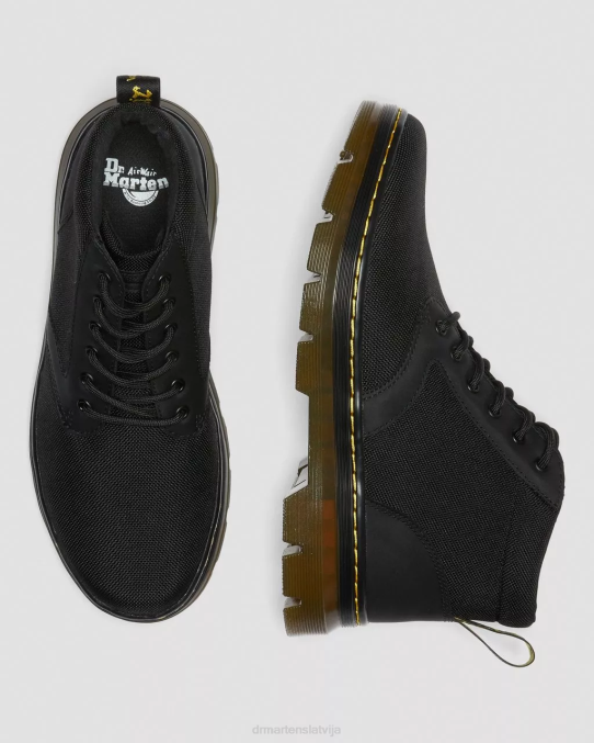 Dr. Martens apavi sievietes melns īpaši izturīgs polimērs un gumija bonny poli ikdienas zābaki LHJP47