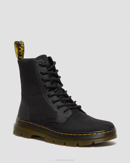 Dr. Martens apavi sievietes melns īpaši izturīgs polimērs un gumija ķemmes poli ikdienas zābaki LHJP63