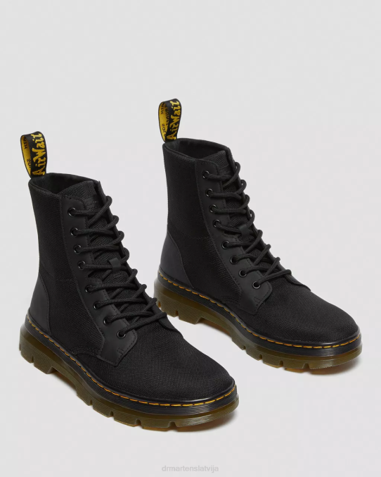 Dr. Martens apavi sievietes melns īpaši izturīgs polimērs un gumija ķemmes poli ikdienas zābaki LHJP63