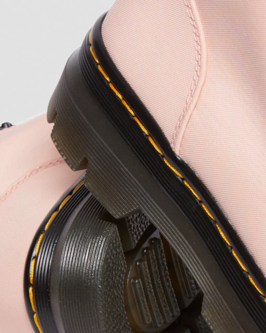 Dr. Martens apavi sievietes persiku bēšs ciklona neilons ķemmēt neilona un ādas ikdienas zābakus LHJP179