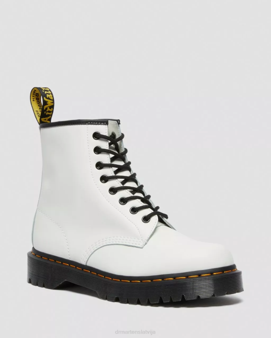 Dr. Martens apavi sievietes balta gluda 1460 bex gludas ādas platformas zābaki LHJP183