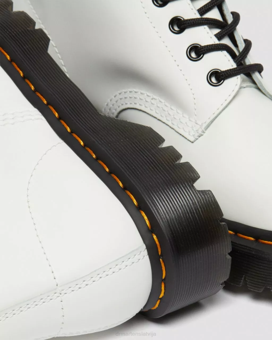 Dr. Martens apavi sievietes balta gluda 1460 bex gludas ādas platformas zābaki LHJP183