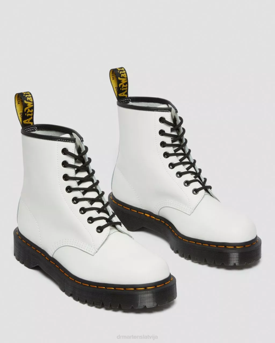 Dr. Martens apavi sievietes balta gluda 1460 bex gludas ādas platformas zābaki LHJP183