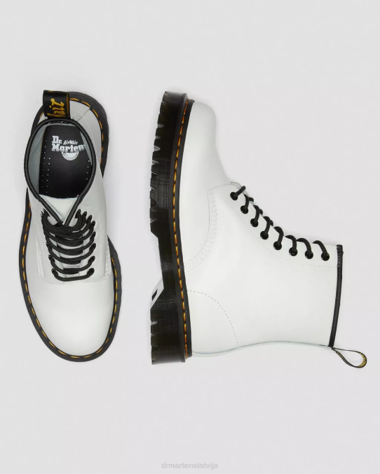 Dr. Martens apavi sievietes balta gluda 1460 bex gludas ādas platformas zābaki LHJP183
