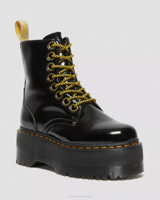 Dr. Martens apavi sievietes melnā Oksforda vegan jadon boot max platformas LHJP36