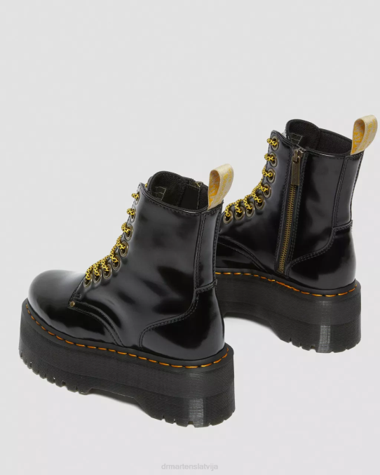 Dr. Martens apavi sievietes melnā Oksforda vegan jadon boot max platformas LHJP36