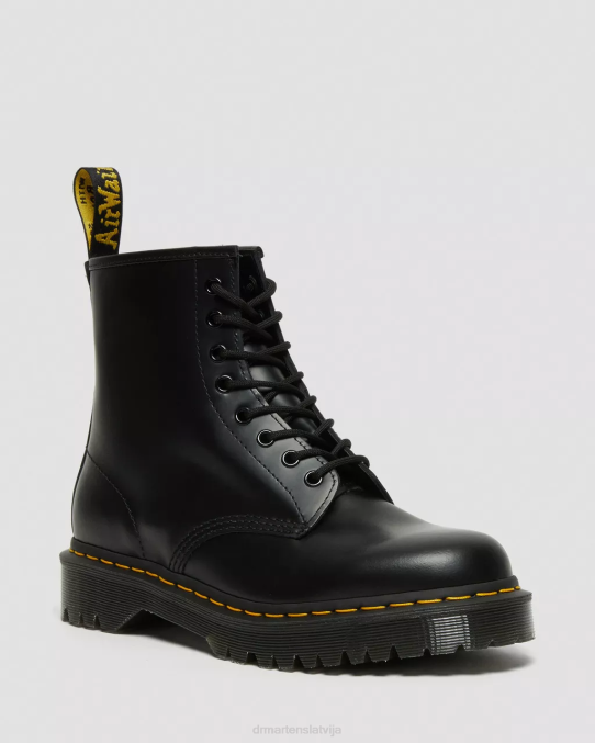 Dr. Martens apavi sievietes melna gluda 1460 bex gludas ādas platformas zābaki LHJP76